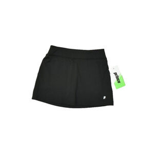 Prince Girls' Match Core Tennis Skort Mini Black Youth Size S (8-9) NEW